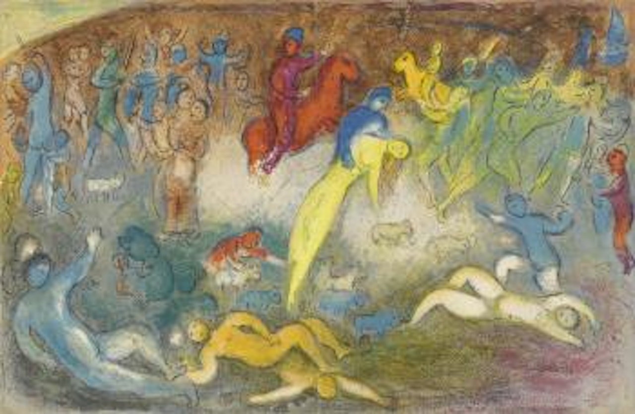 Enlèvement de Chloè, from Daphnis et Chloè (M. 327; C. bk. 46) by Marc Chagall