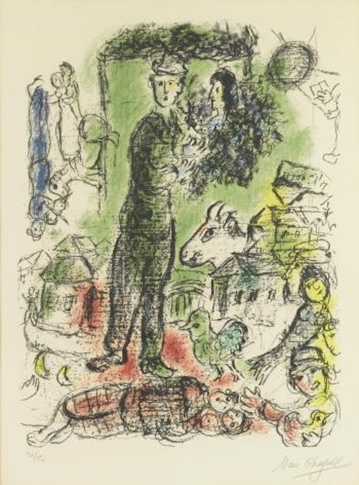 Le Grand Paysan (M. 549) by Marc Chagall