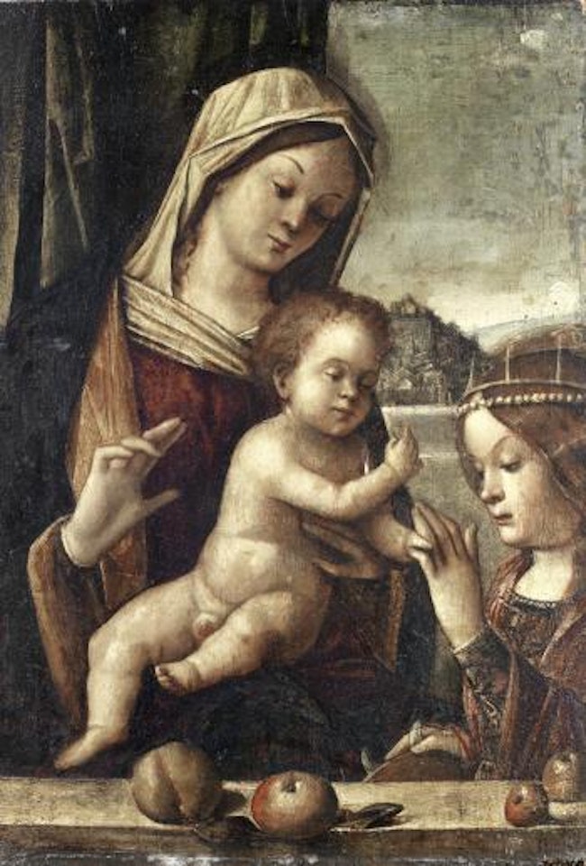 The Mystic marriage of Saint Catherine by Venetian School