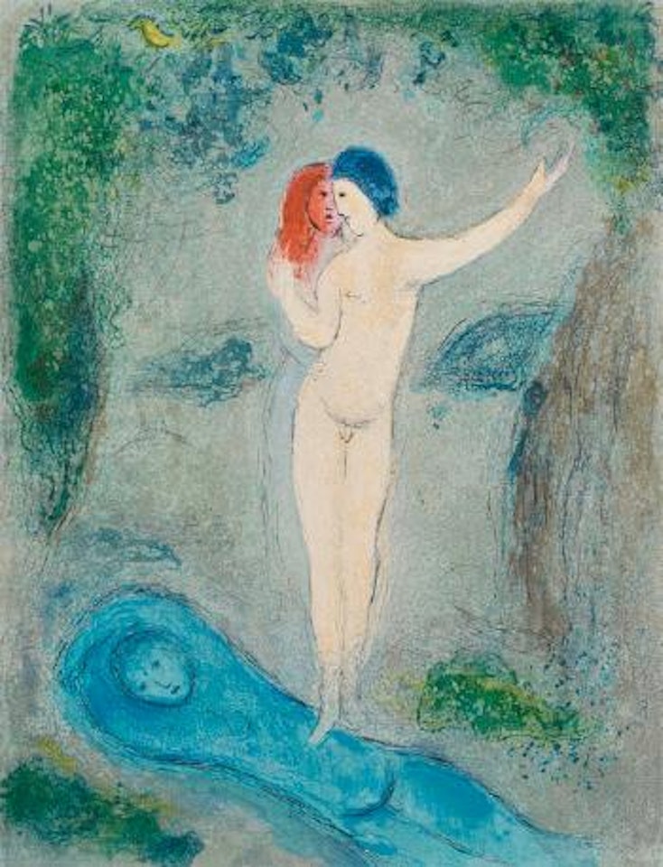Der Kuss Chloes by Marc Chagall