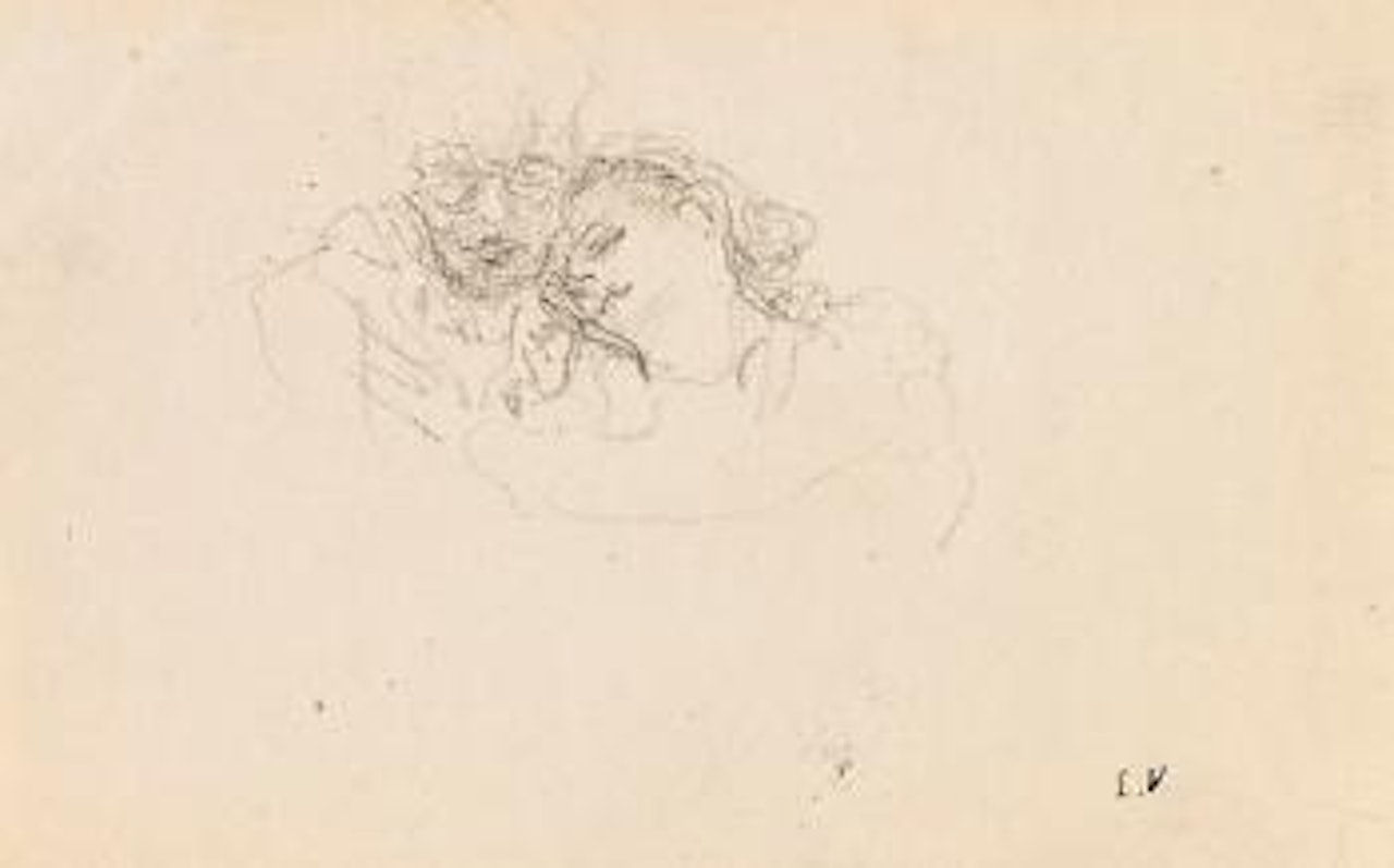Lulu sur l'épaule de Lucie Hessel by Édouard Vuillard