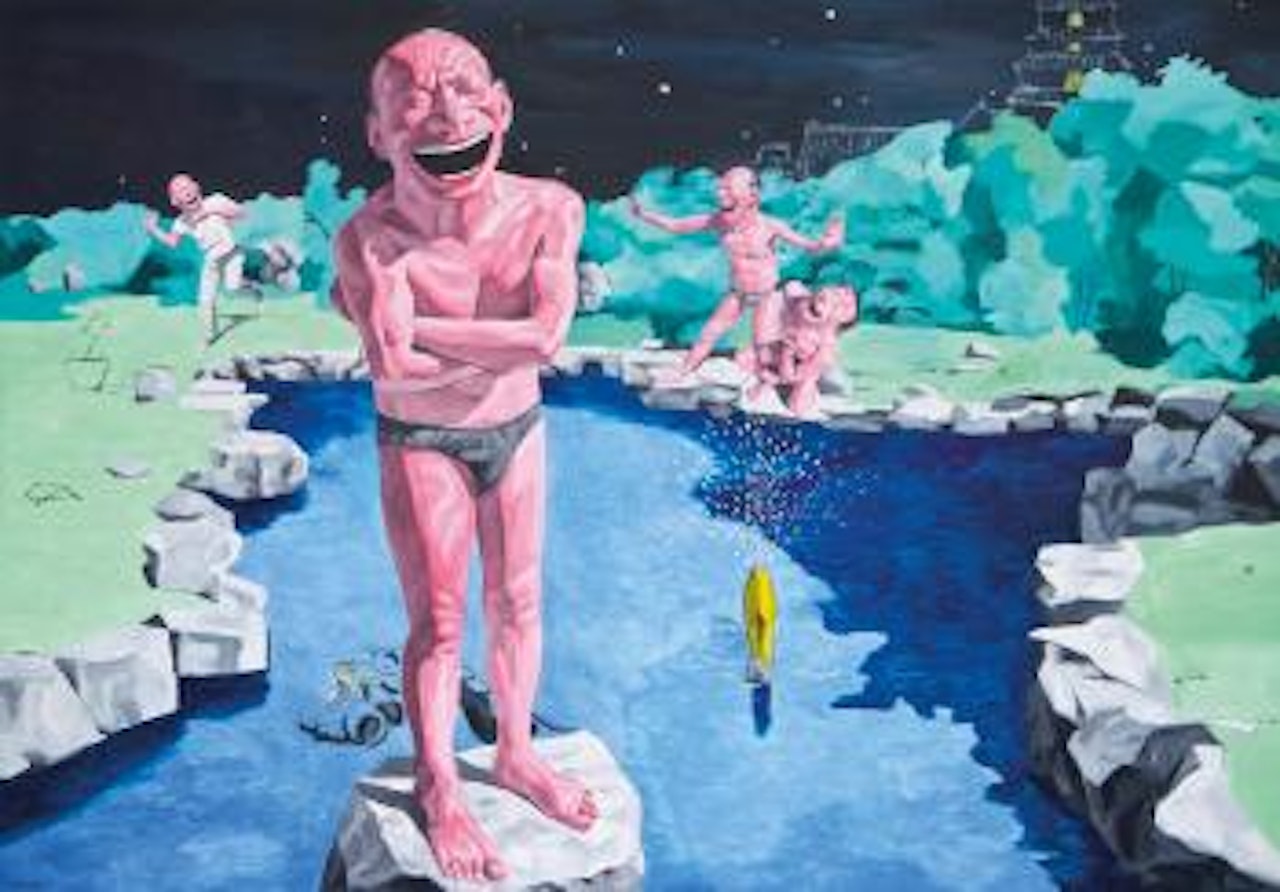 Backyard Garden by Yue Minjun