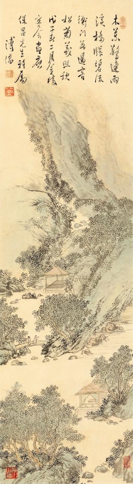 Passerby Crossing The Bridge by Pu Ru