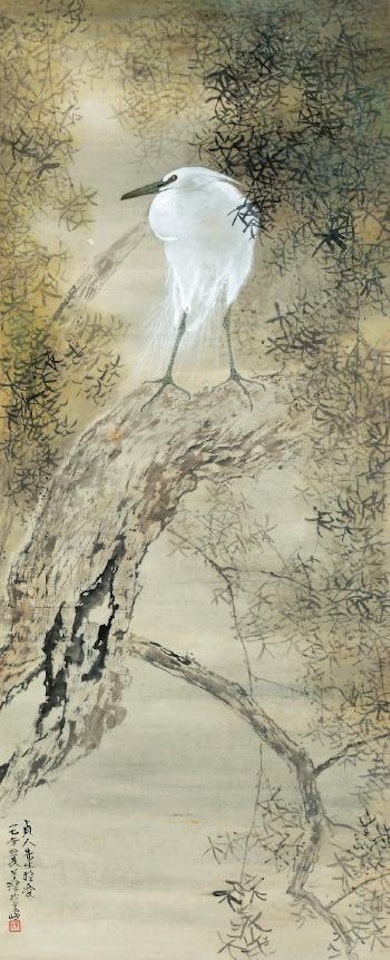 White Egret by Yang Shanshen