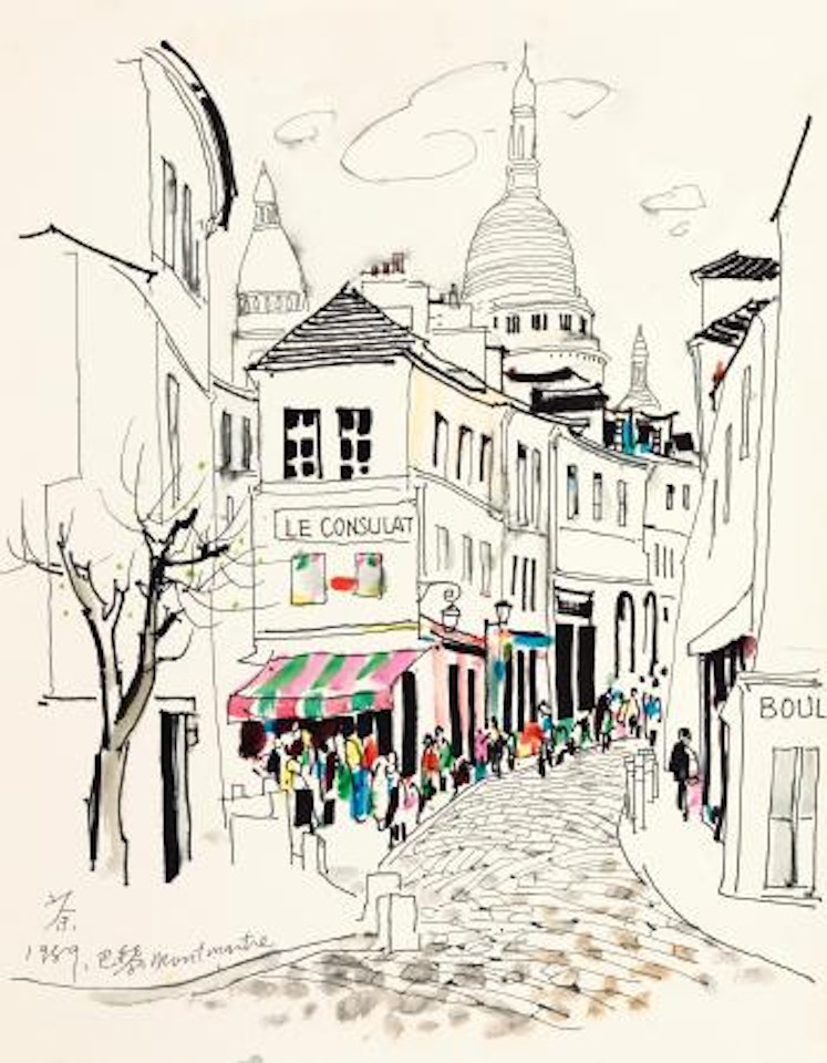 Montmartre Of Paris by Wu Guanzhong