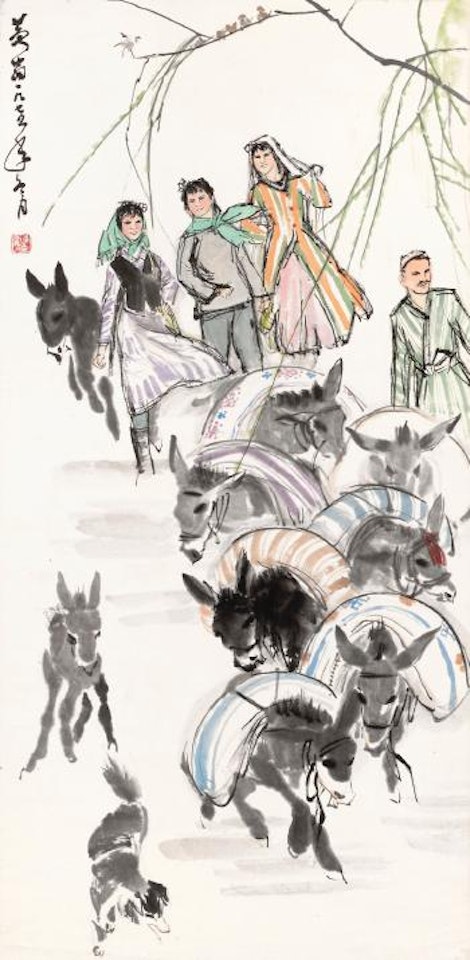 Herding Donkeys by Huang Zhou