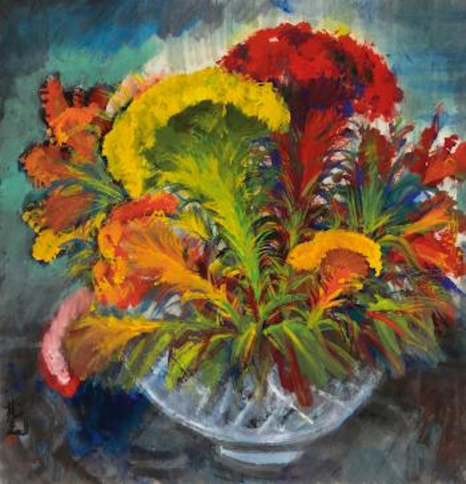 Cockscomb by Lin Fengmian