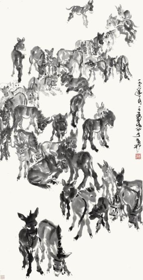 Donkeys by Huang Zhou