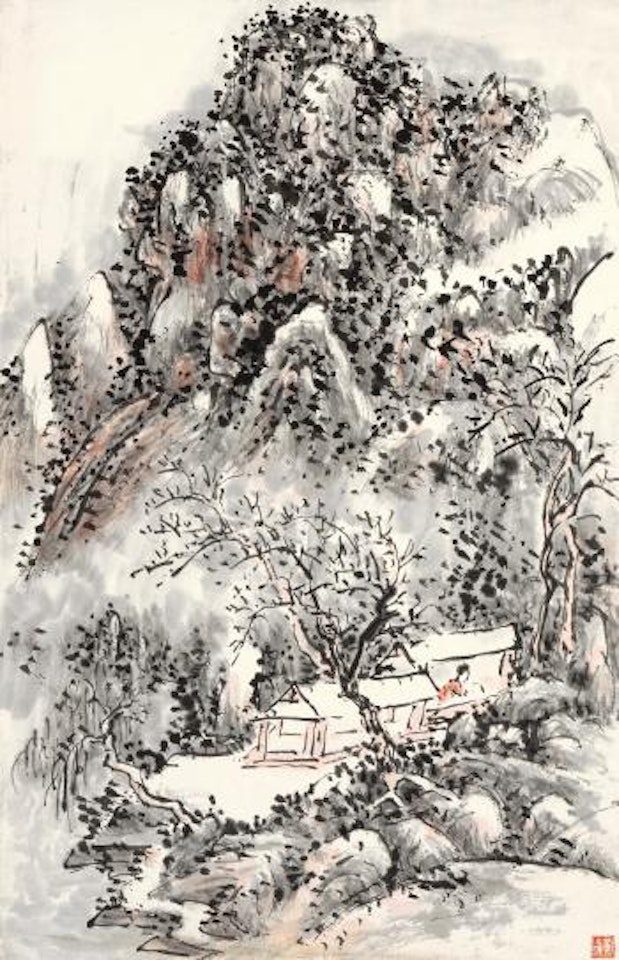 Studio In The Autumn Mountains by Huang Binhong