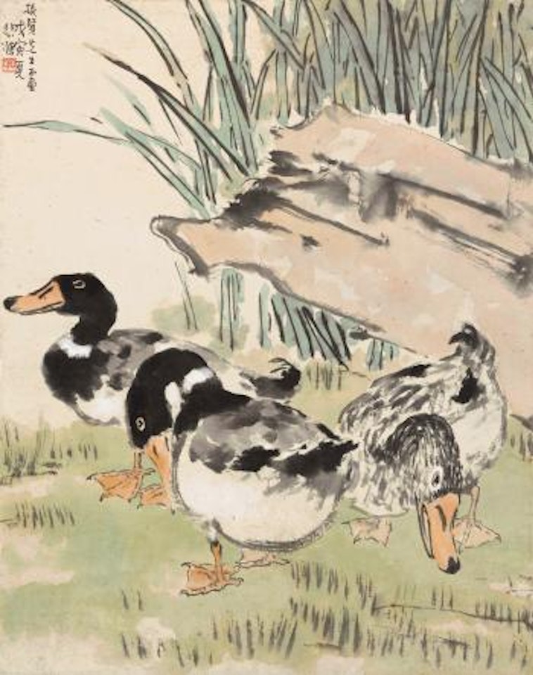 Three Ducks by Xu Beihong