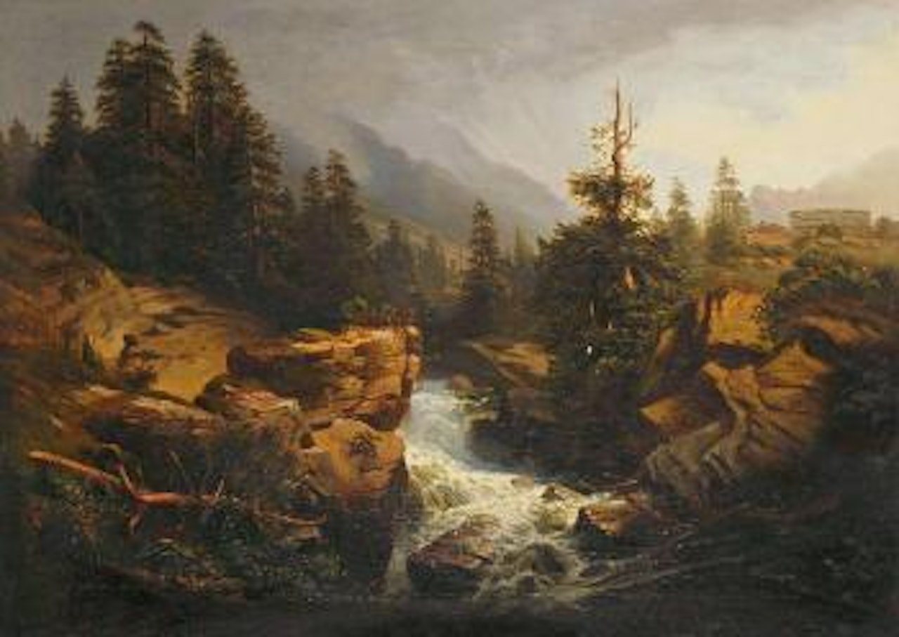 Gebirgsbach by Alexandre Calame