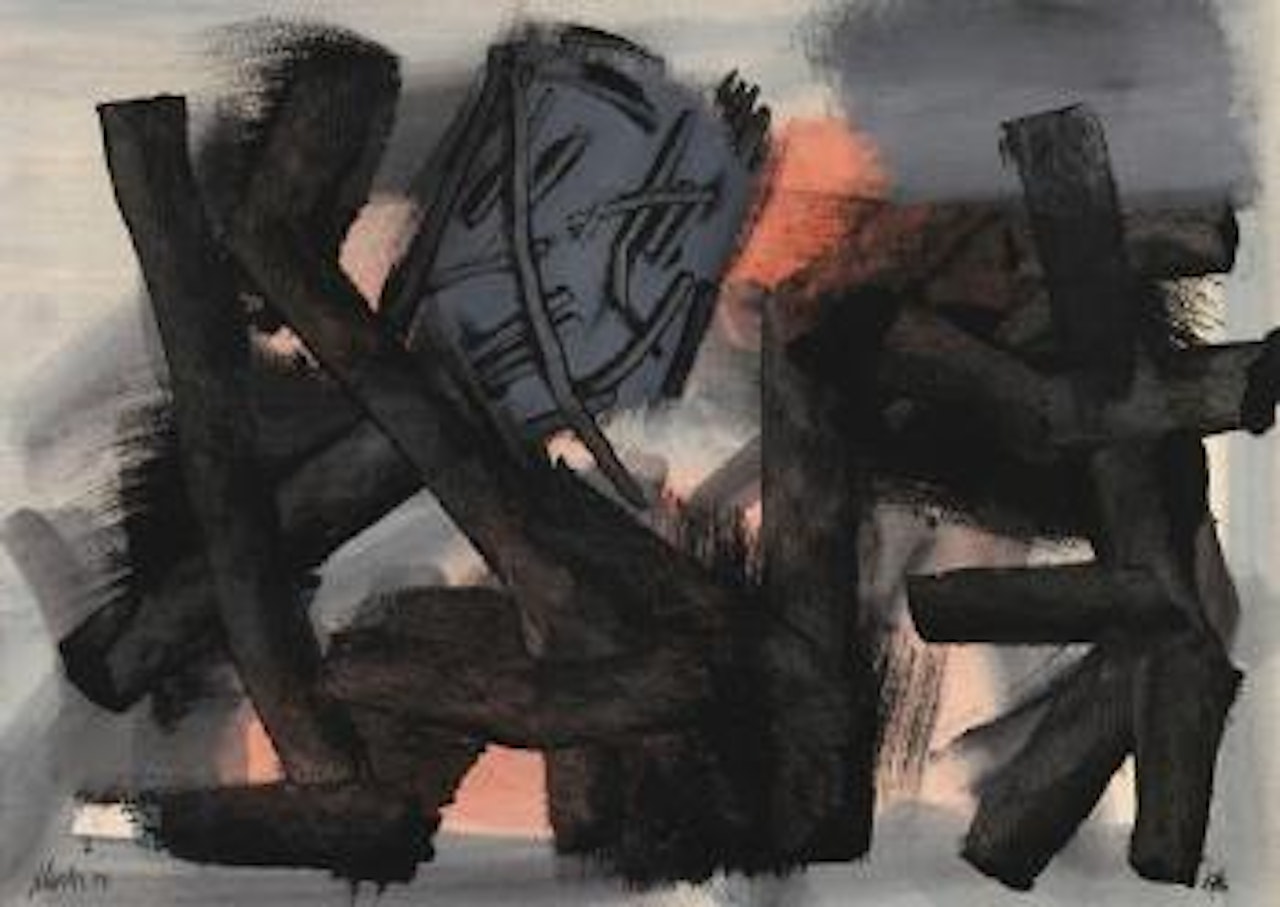 Vor Rot by Fritz Winter
