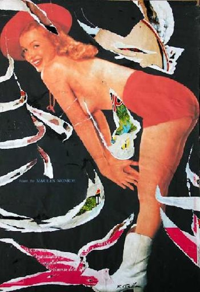 Marilyn playgirl by Mimmo Rotella