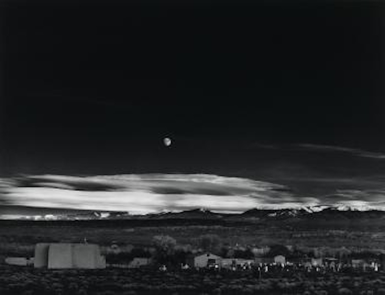 Moonrise, Hernandez, New Mexico by Ansel Adams