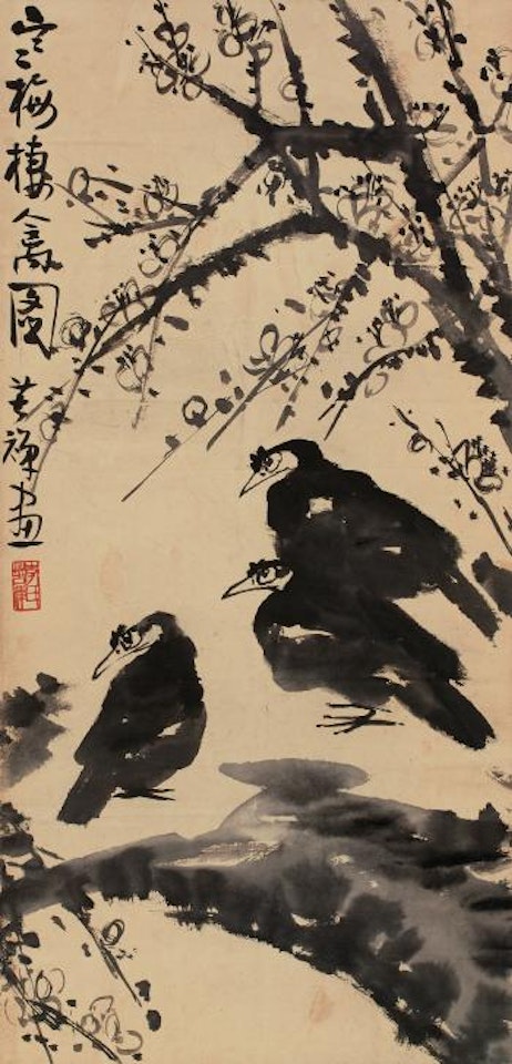 Plum And Birds by Li Kuchan