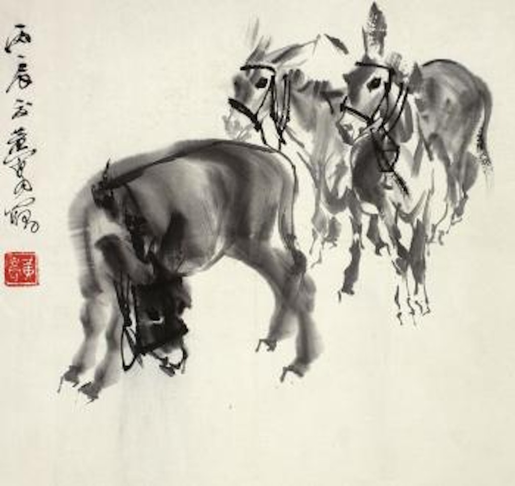 Donkeys by Huang Zhou