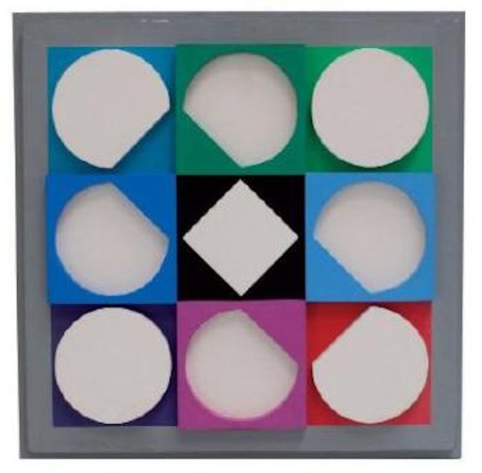 Topaze blanche by Victor Vasarely