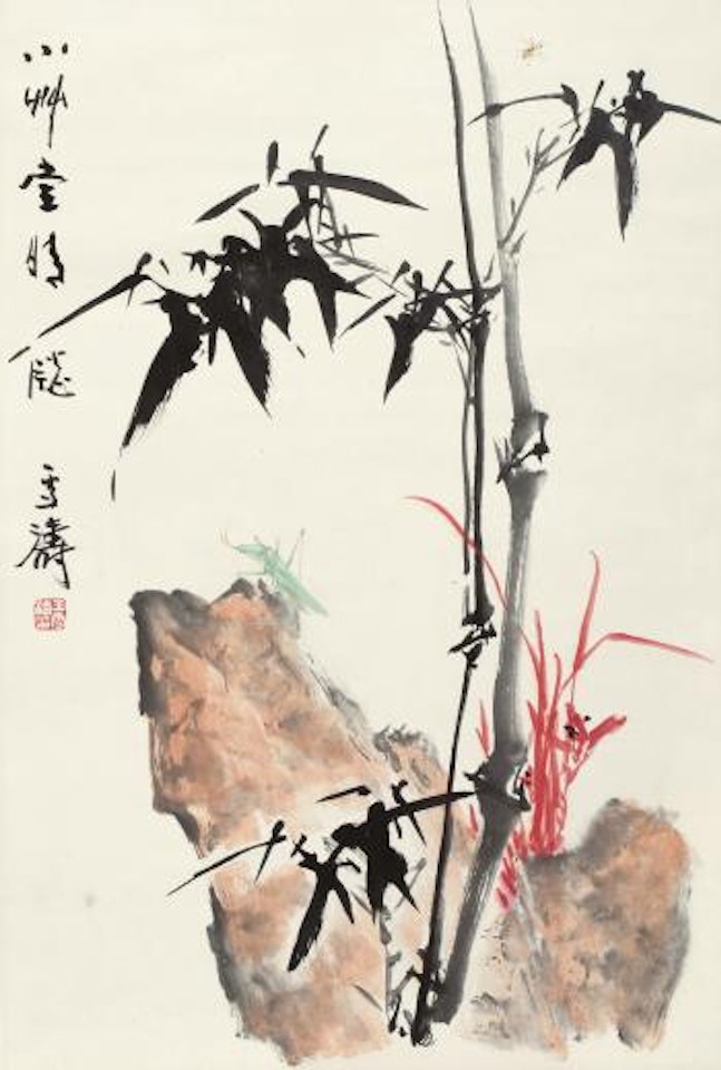 Grasshopper And Flowers by Wang Xuetao