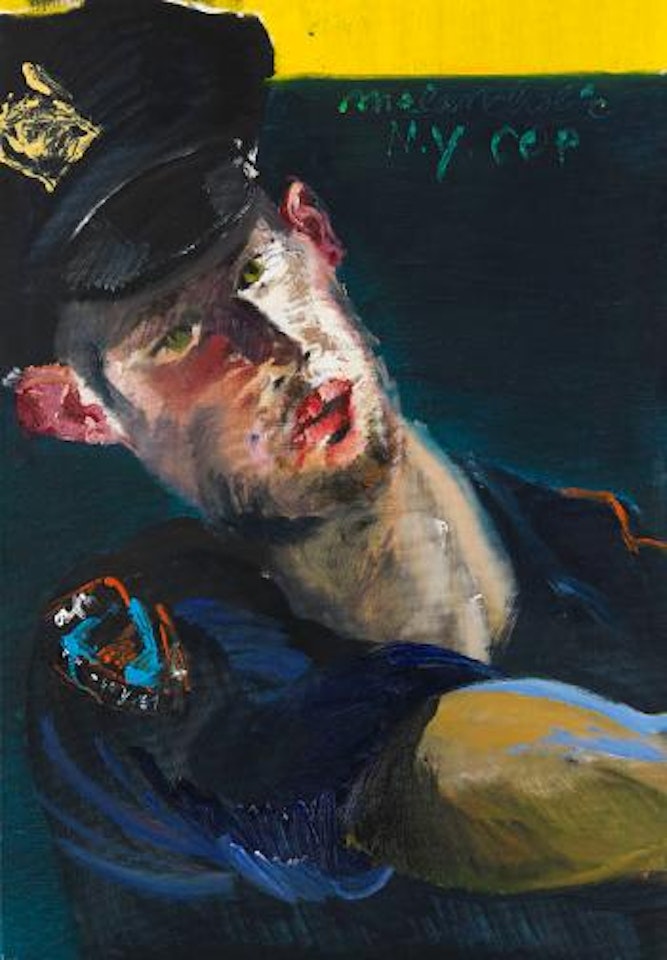 Melancholic NY Cop Brian by Rainer Fetting