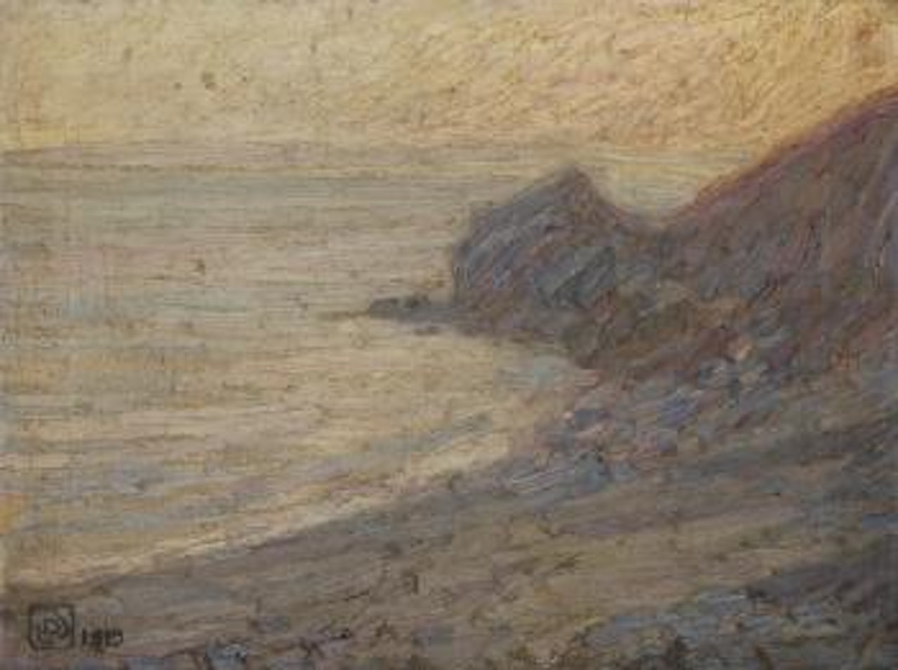 Falaises sur mer by Leon de Smet