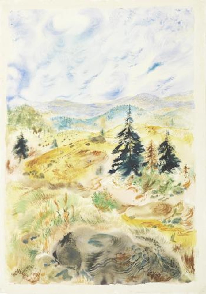 Adirondack landscape by George Grosz