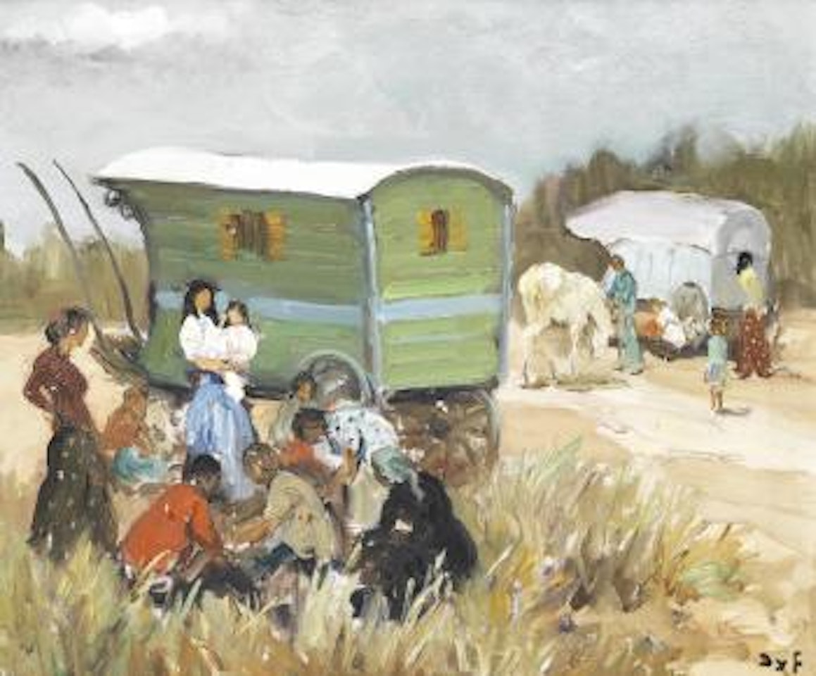 La halte des gitans by Marcel Dyf