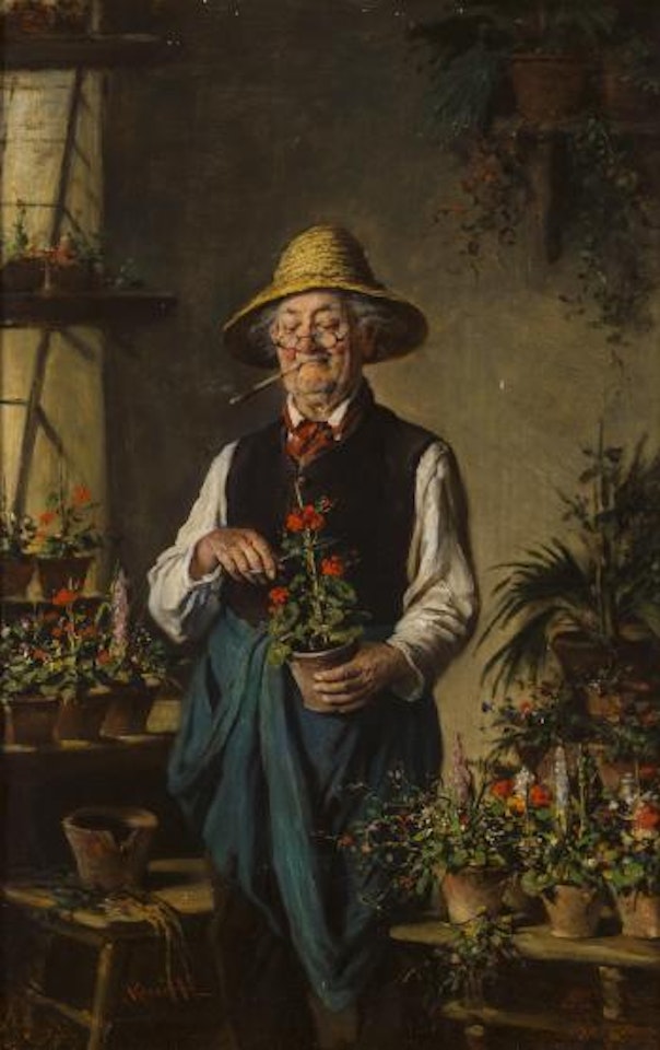 The happy gardener by Hermann Kern