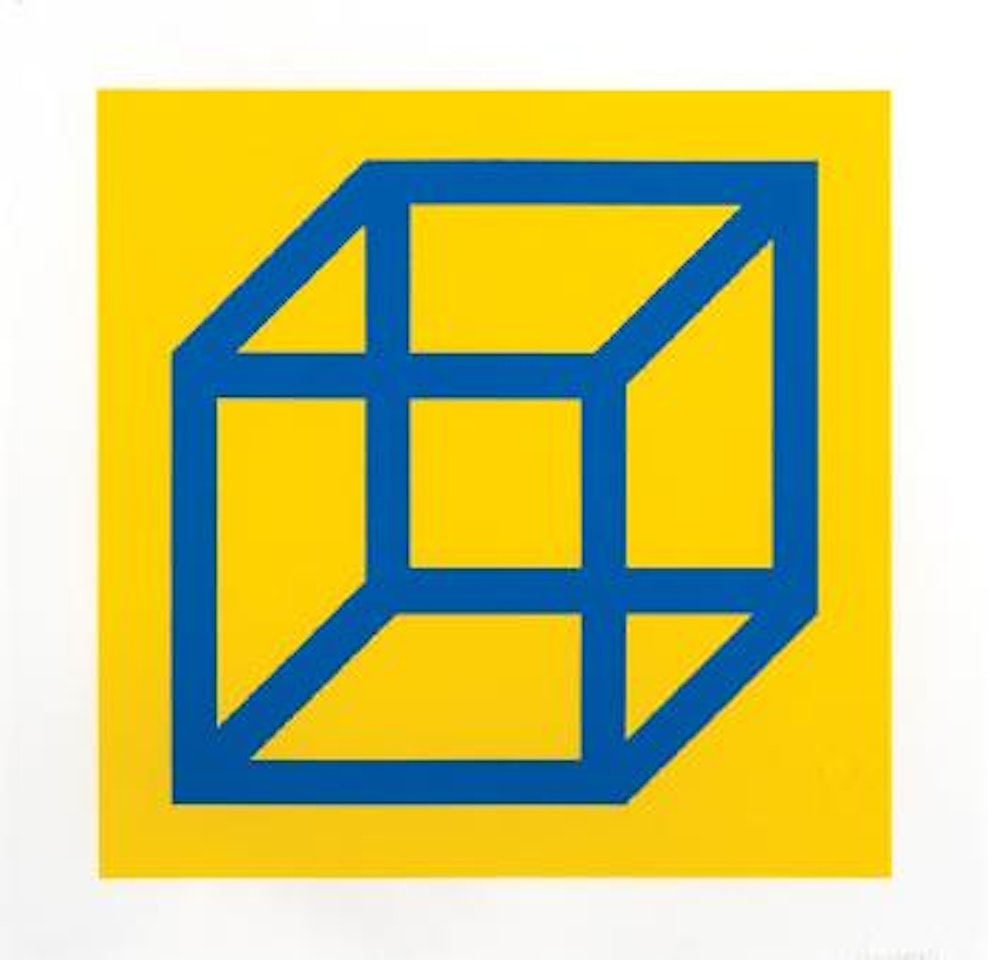 Cubes in color on color by Sol LeWitt