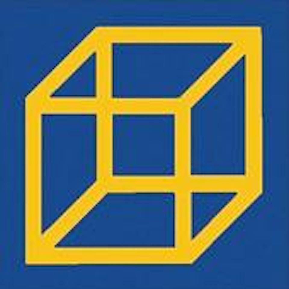 Cubes in color on color by Sol LeWitt