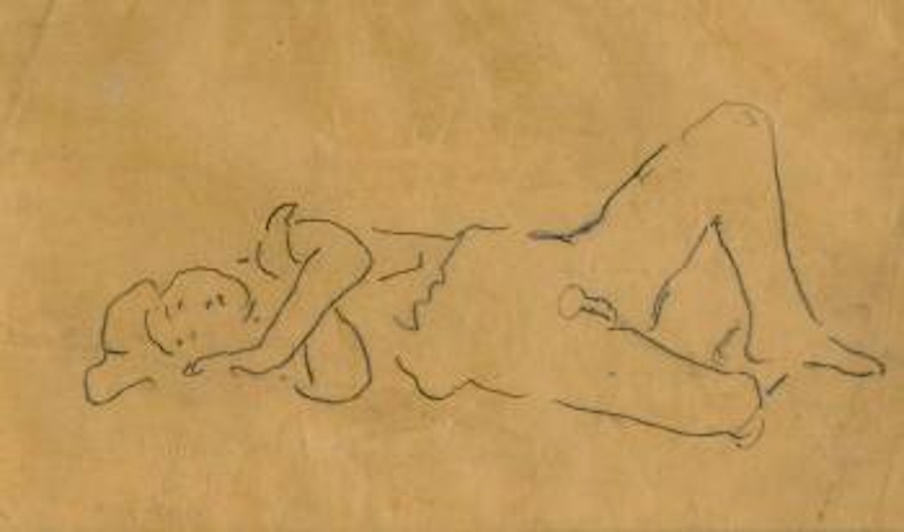 Liegende Person by Ferdinand Hodler