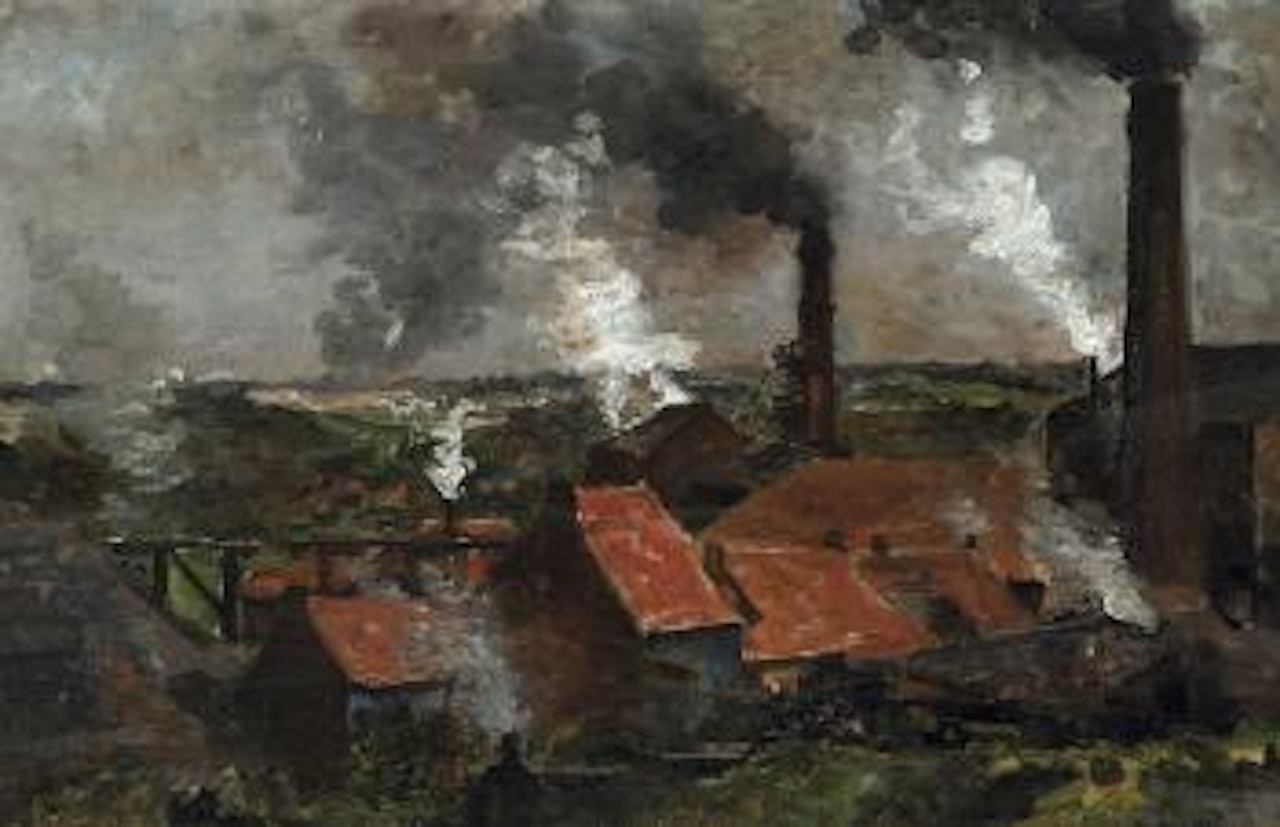 Vue du borinage, Flénu by Constantin Meunier