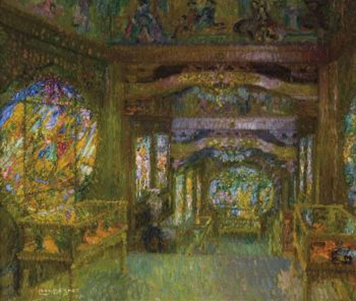Interieur van het Chinees paviljoen te Laken by Leon de Smet