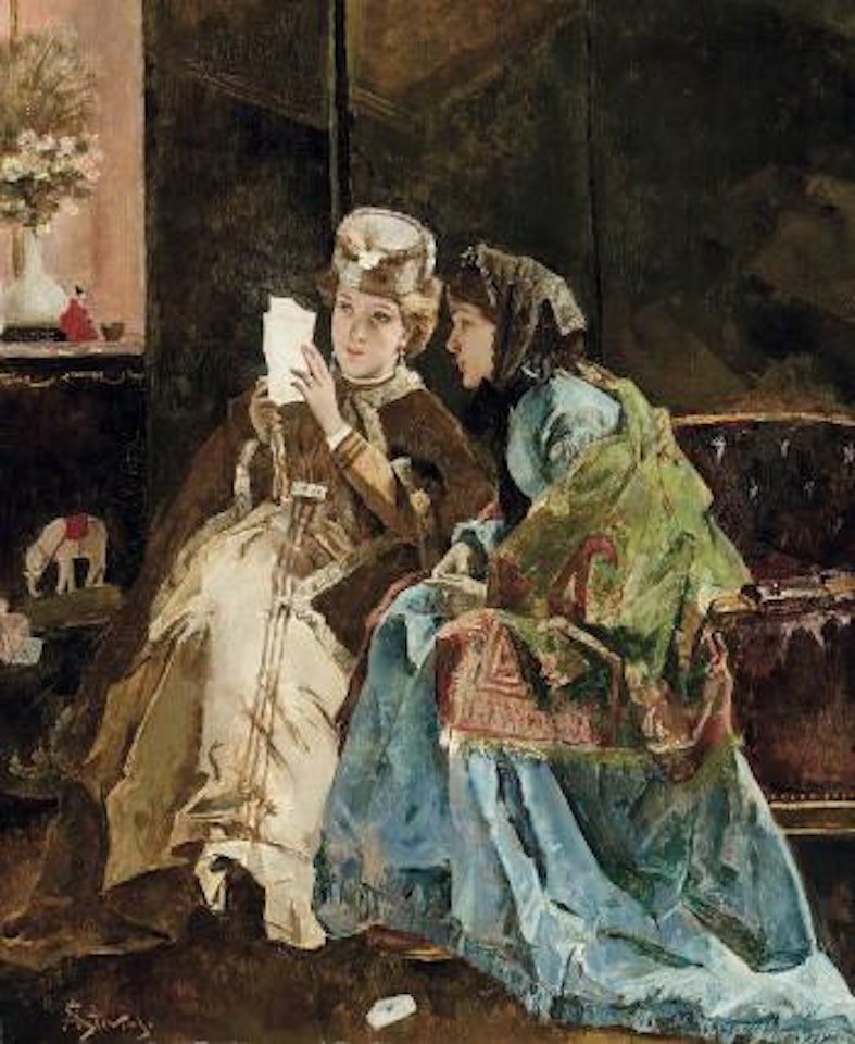 La bonne lettre by Alfred Stevens
