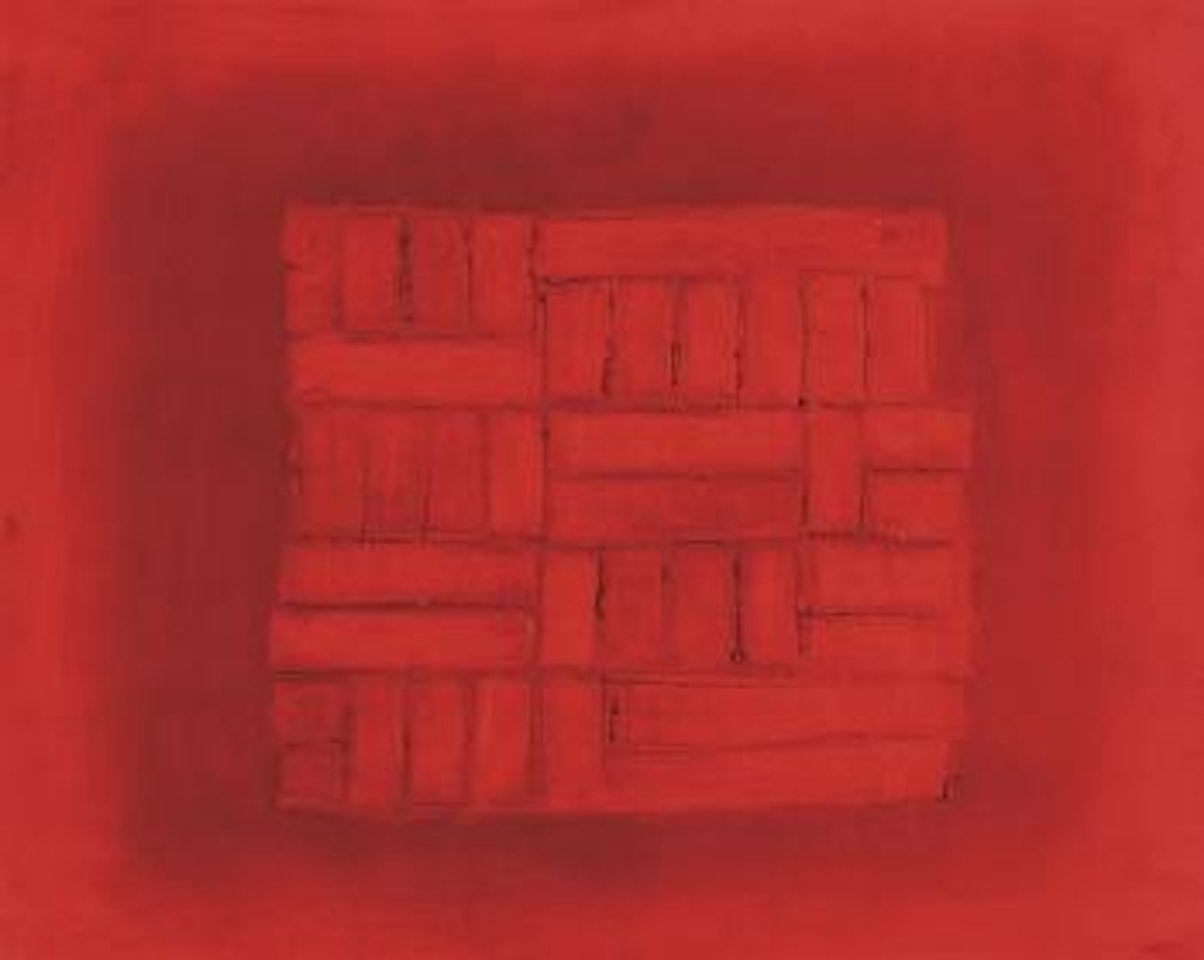 Profondément le rouge de la folie pure, nulle tache, nul mouvement m'enfondre dans l'espace perdu by Jef Verheyen