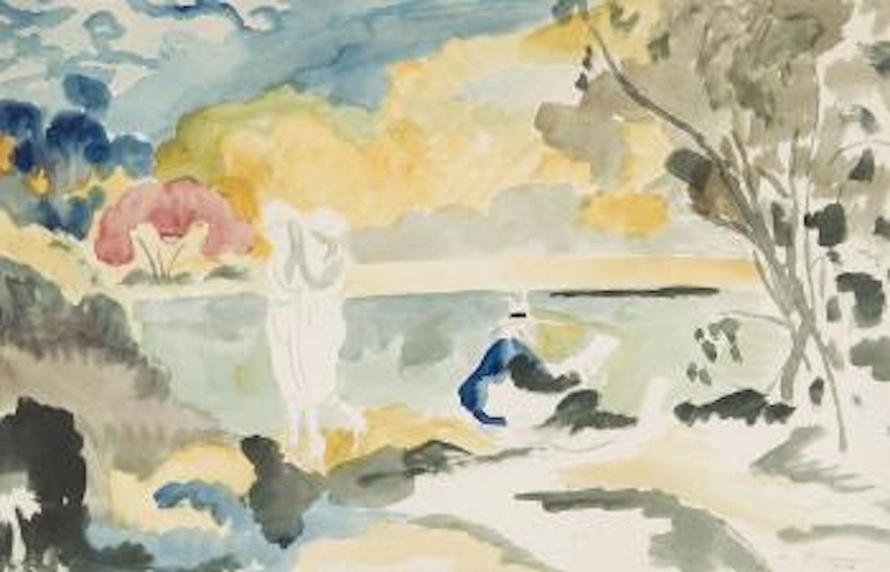 De oude dichter - Le vieux poète by Léon Spilliaert