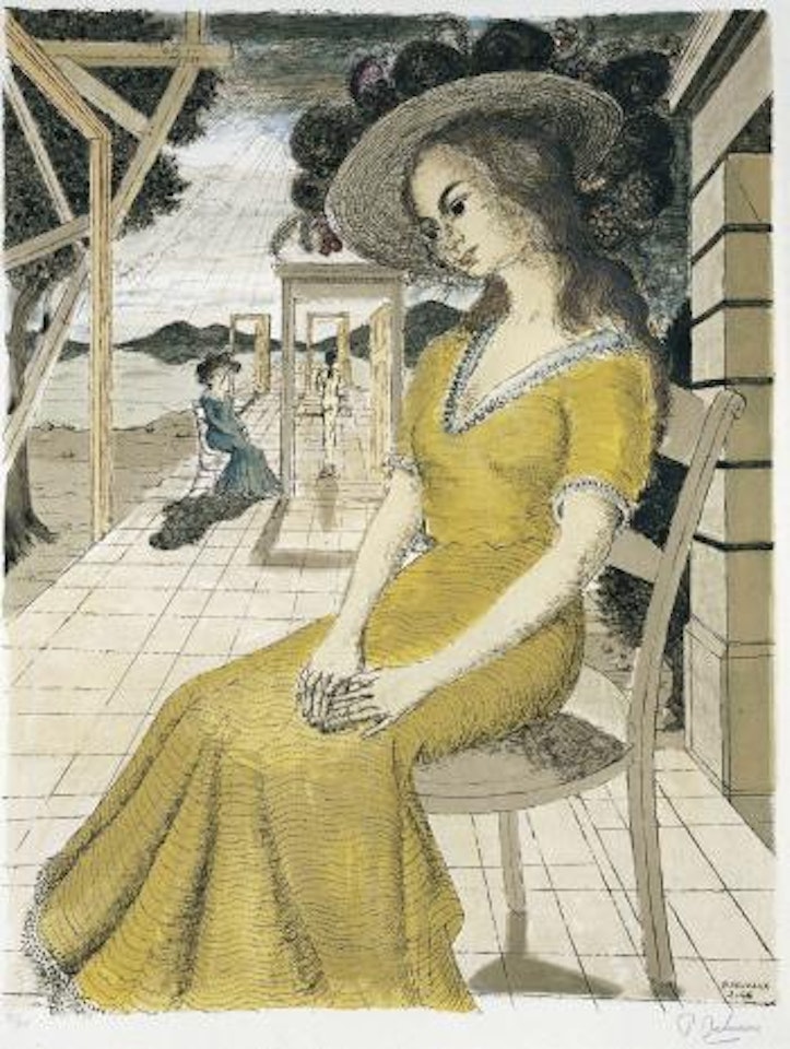 Anne songeuse by Paul Delvaux