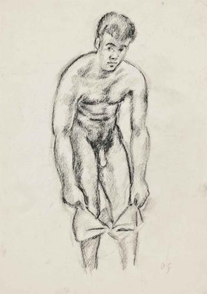 Male nude by Duncan Grant