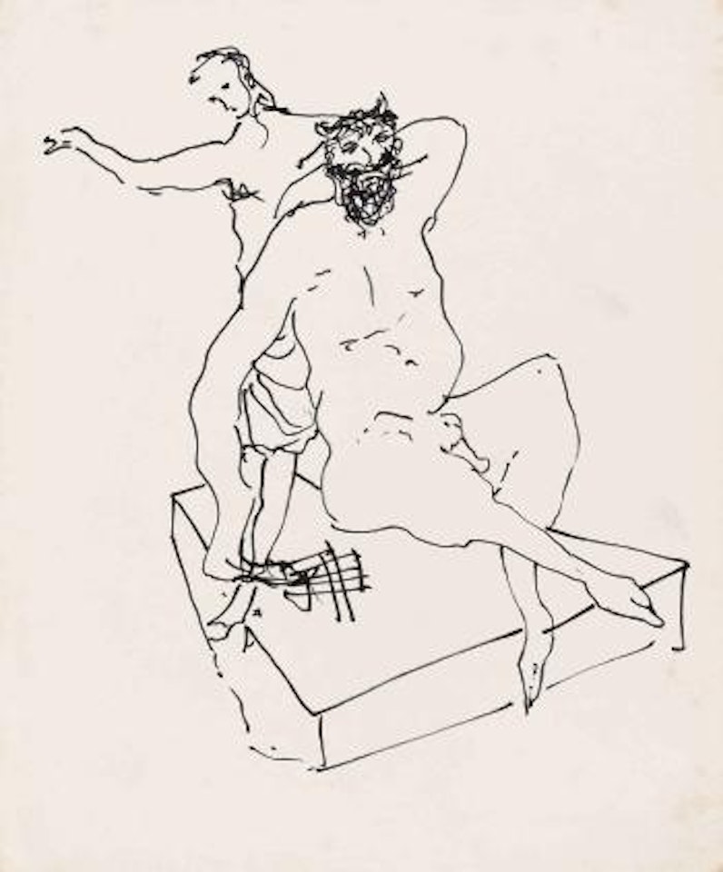 Five studies of classical figures including Pan and a dancing girl by Sidney Nolan
