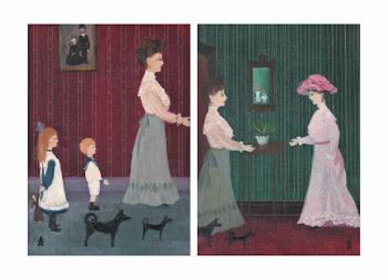 We Have a Caller said Mother; And the Caller was Miss Carter who Wore Pink by Helen Bradley