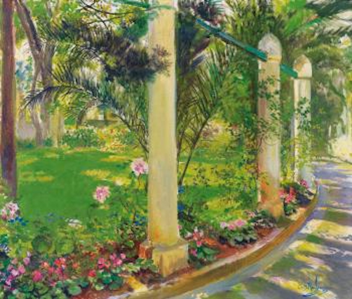 L'allée De La Noria, Djenan Meryem, Alger by Georges Antoine Rochegrosse