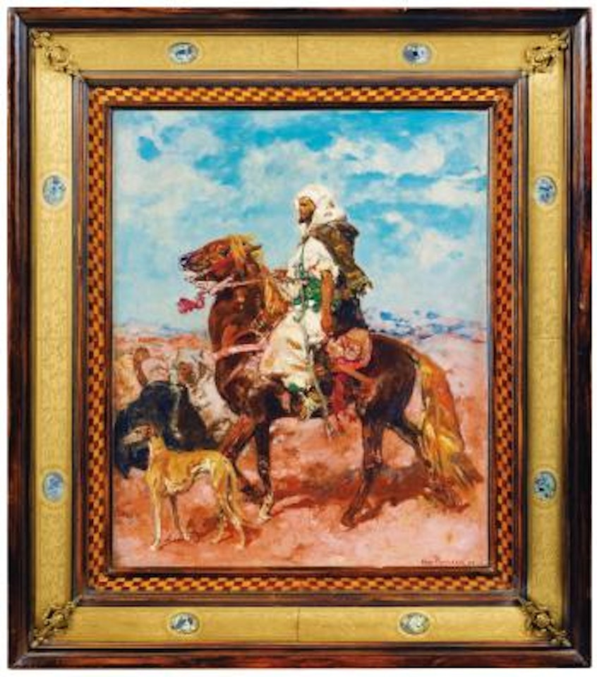 Cavalier Et Sloughi by Henri Émilien Rousseau