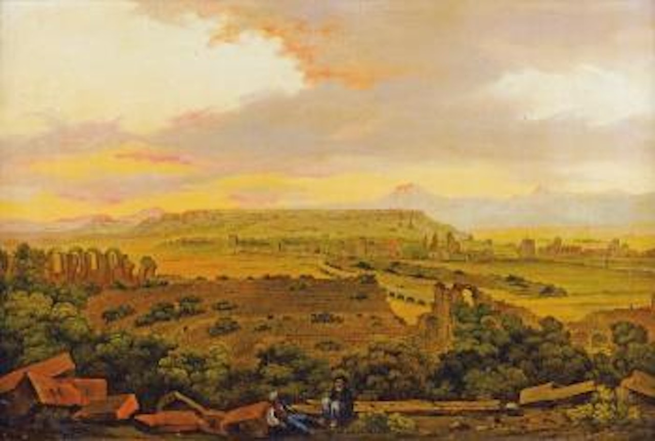 Le Repos Près Des Ruines D'un Théâtre Antique by Carl Werner