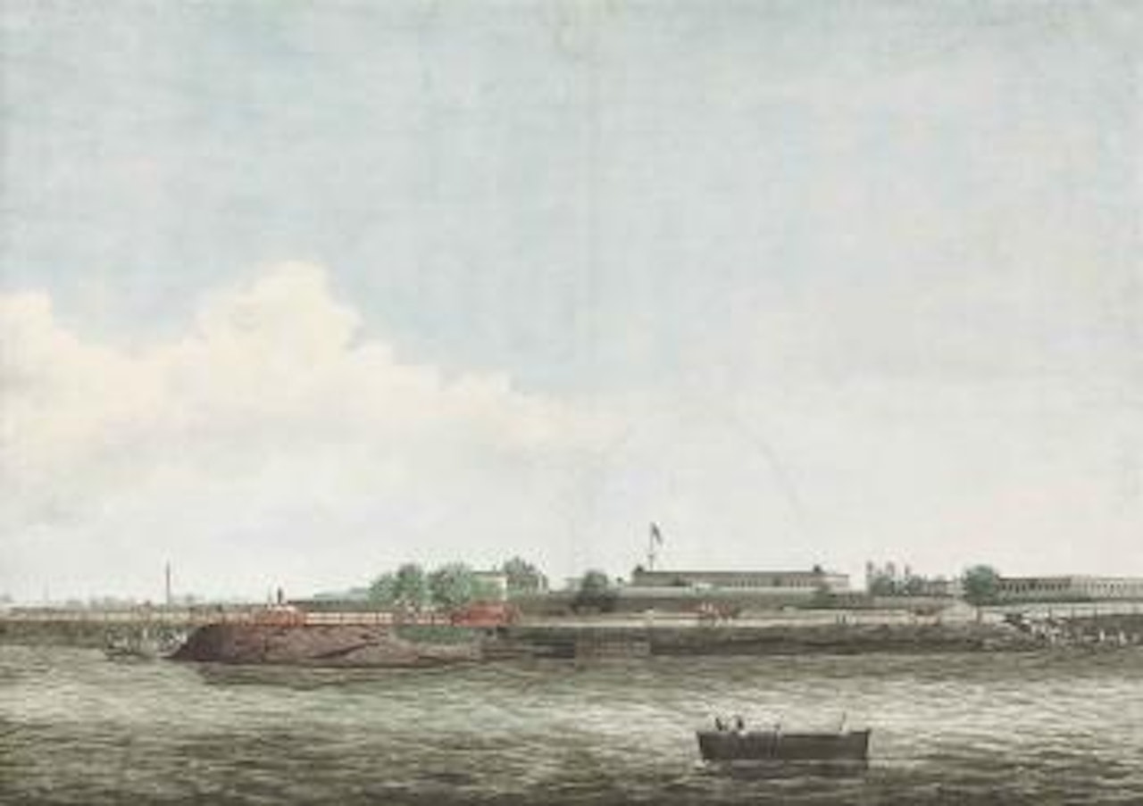 Fort William, from the River Hoogly, Calcutta by English School