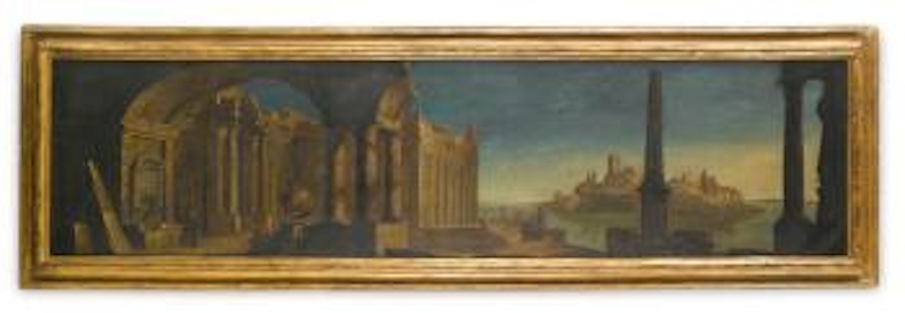 A Seaside Architectural Capriccio by Italian School