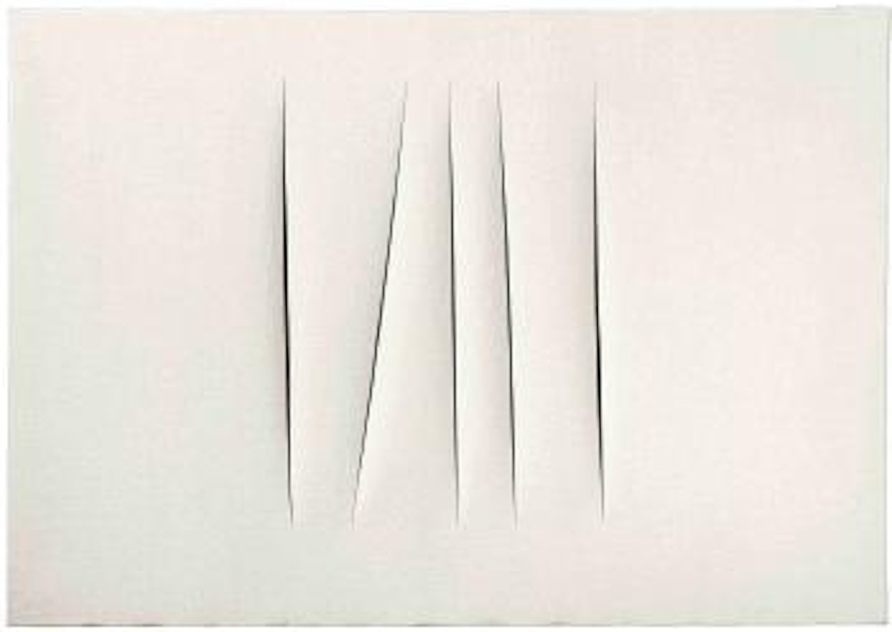 Concetto spaziale, Attese by Lucio Fontana