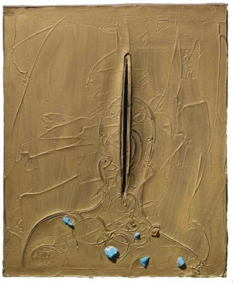 Concetto spaziale, Ritratto di Iris Clert by Lucio Fontana