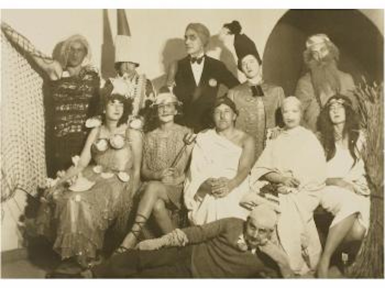 Baile de disfraces en el castillo de los Condes de Noailles, en el sur de Francia by Man Ray