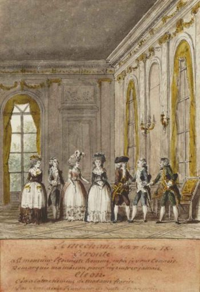 Le Méchant de Jean-Baptiste-Louis Gresset: rencontre entre Géronte et Cléon by Louis Carrogis Carmontelle