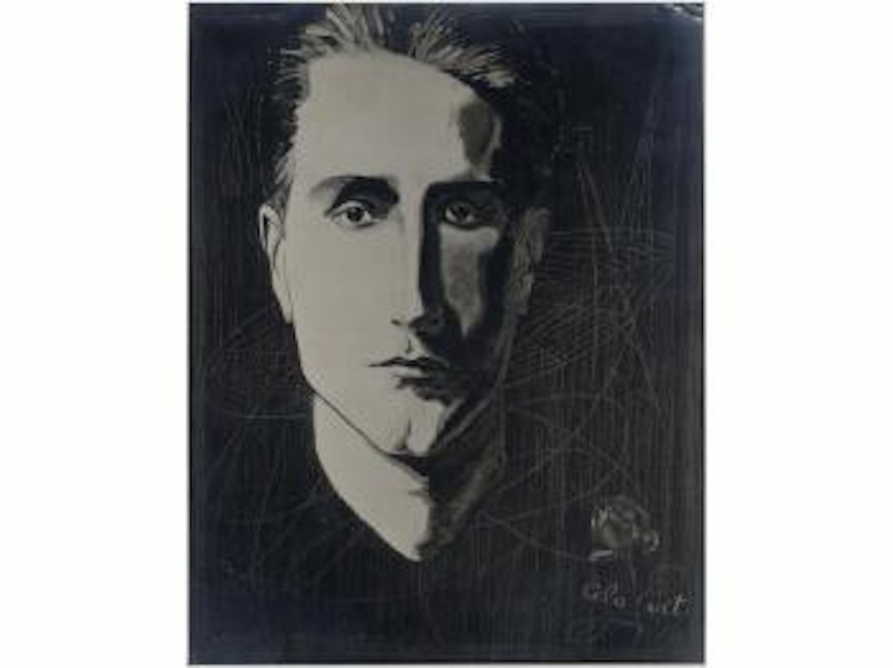 Fotografía de Cela vit, pintura de Marcel Duchamp, hoy desaparecida by Man Ray
