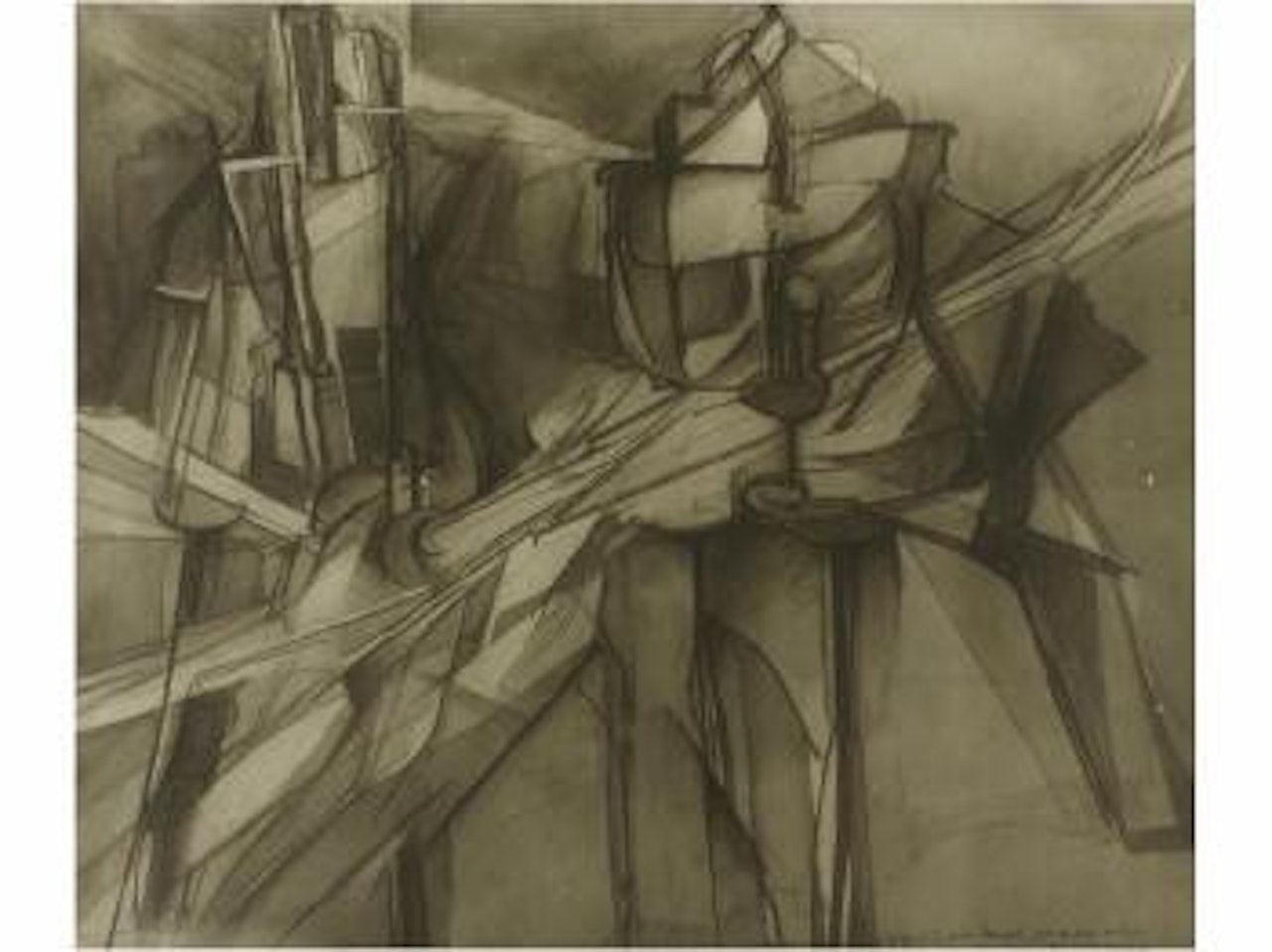 Fotografía de la obra de Marcel Duchamp Seine by Man Ray
